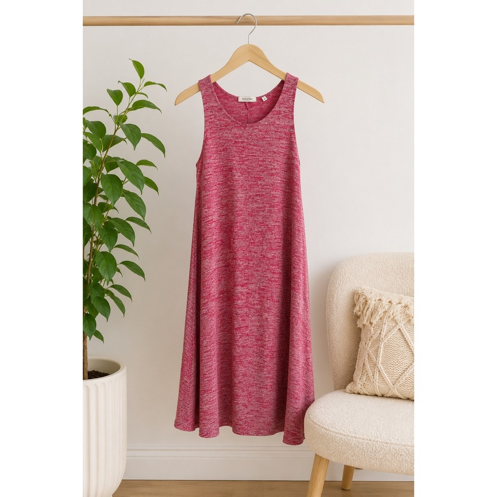Aritzia Wilfred Free Rosa Pink Jersey‎ Tank Dress S Stretch A Line Summer Casual